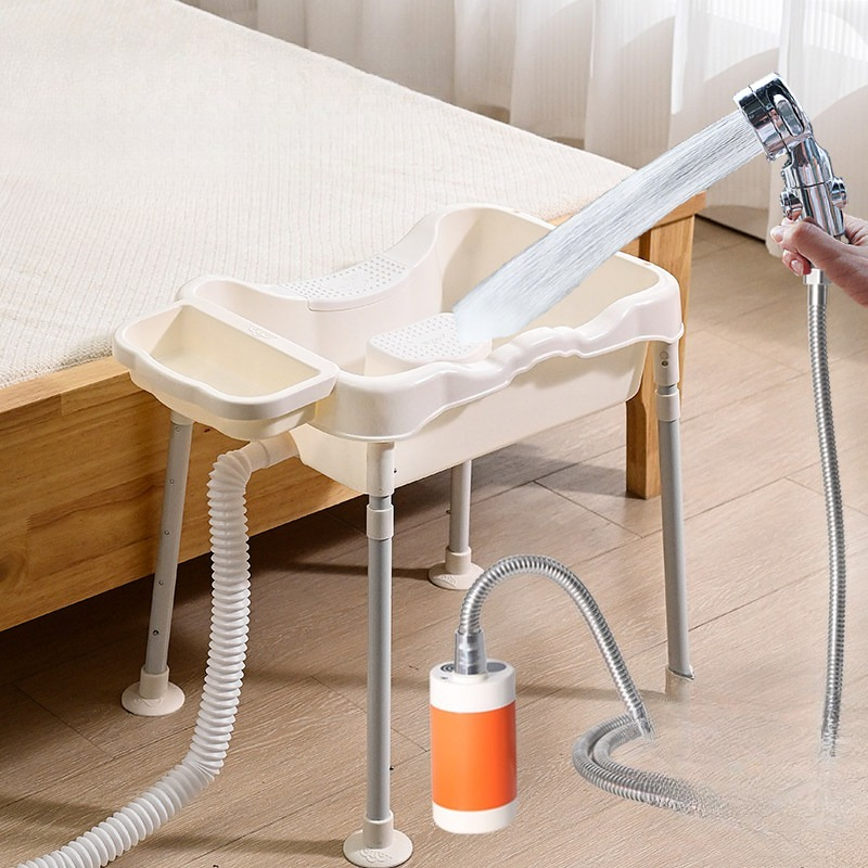 Hair Care Hospital - Verstelbare shampoobak met standaard voor bedlegerige