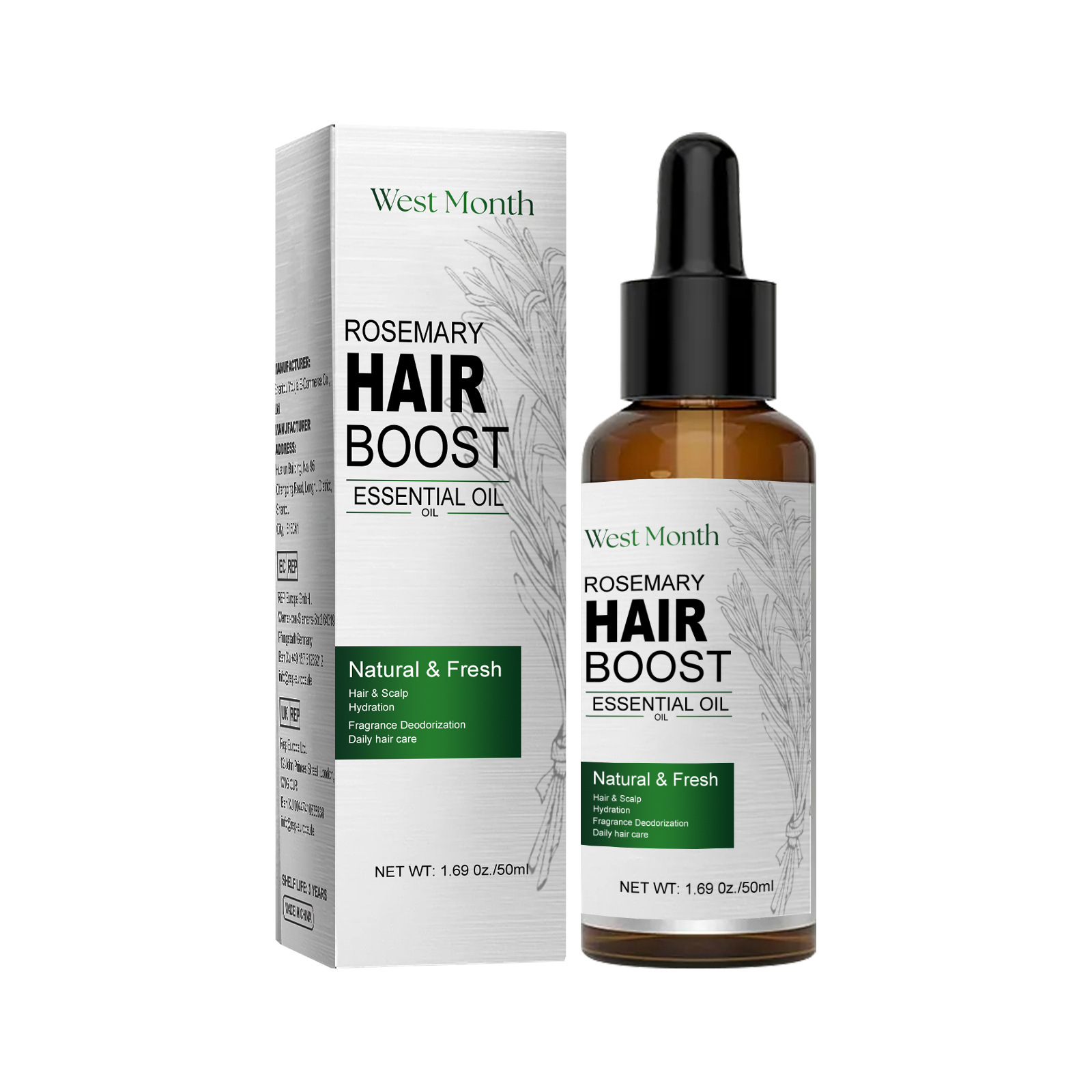 Haargroei Etherische Olie Roze - Rosemary Hair Oil recensie en prijs
